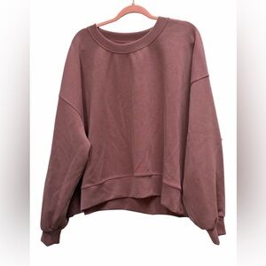 lululemon athletica Dusty Rose (perfectly oversized cropped crew)